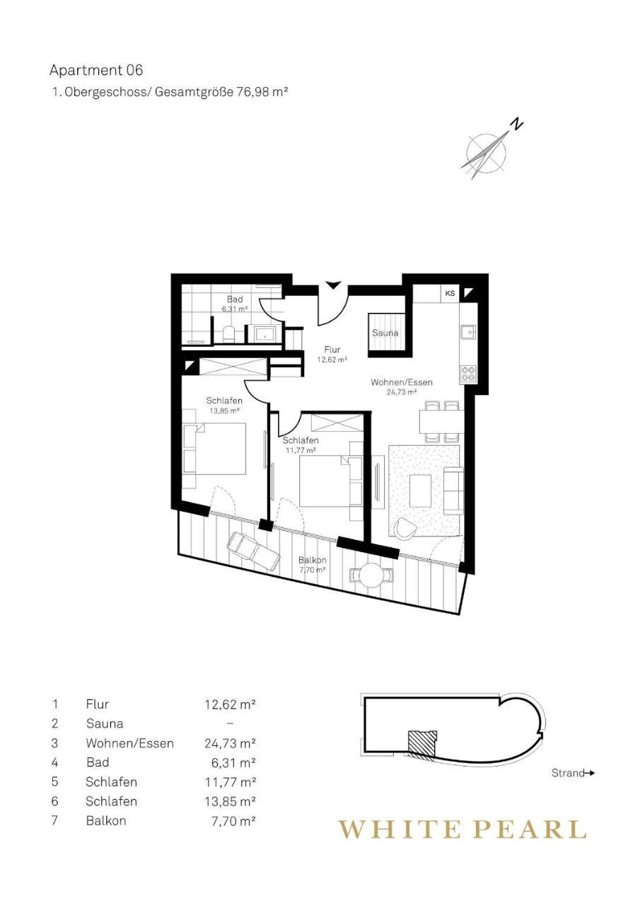 White Pearl Apartment 1.06 Тиммендорфер-Штранд Экстерьер фото